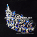 2015 nuevos rhinestones de la manera del estilo que casan las coronas del peine de la tiara del pelo